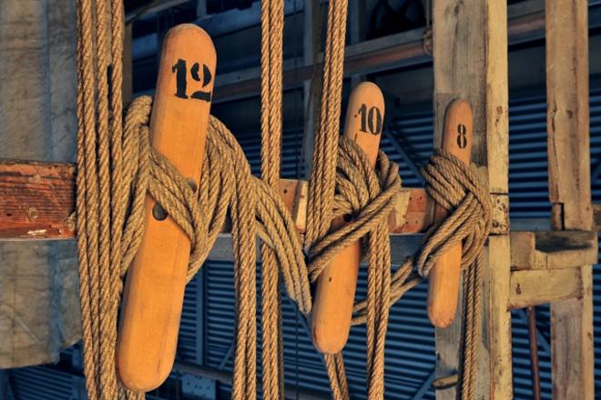 Détail de la machinerie ancienne du théâtre photo C. Peteroff